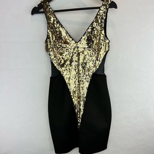 bebe sequin dress, Size: S